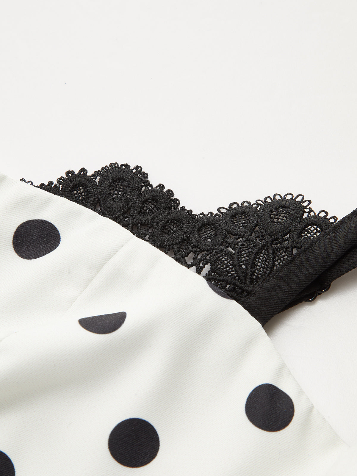 Dantel Kenarlı Puantiyeli Atlet Elbise