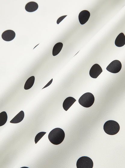 Dantel Kenarlı Puantiyeli Atlet Elbise