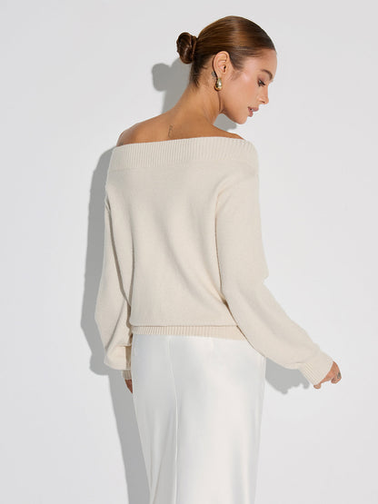 Taşlı Omuzdan Askılı Kazak