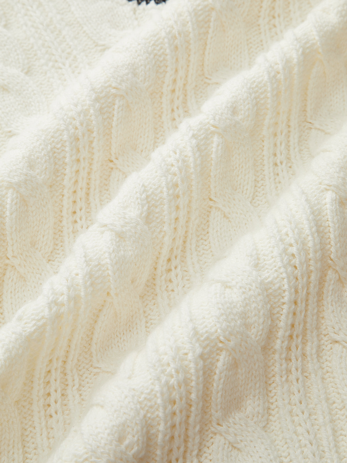 Kablo Örgülü Çizgili Kazak