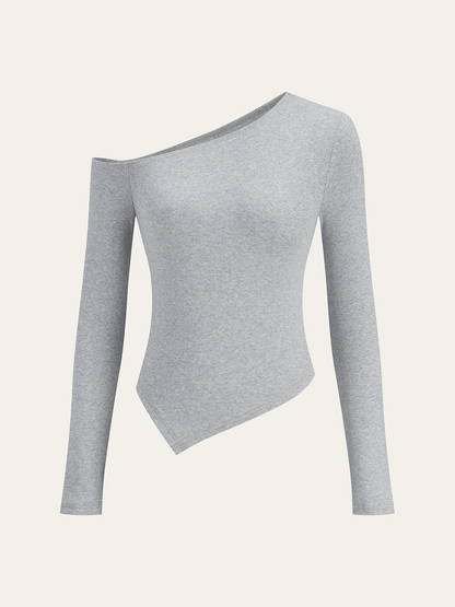 Tek Omuzlu Uzun Kollu Üst ve Pantolon Takımı