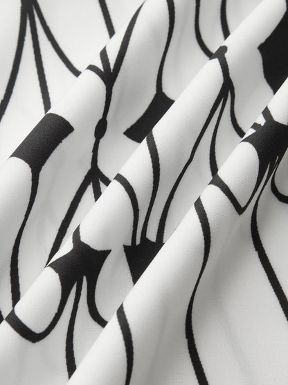 Bohem Dik Yaka Yırtık Elbise