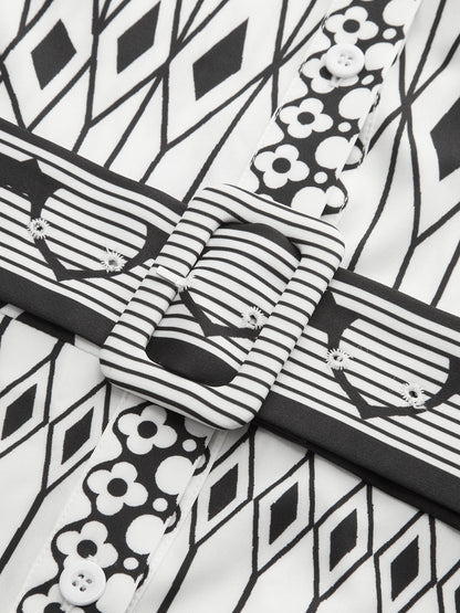 Bohem Dik Yaka Yırtık Elbise