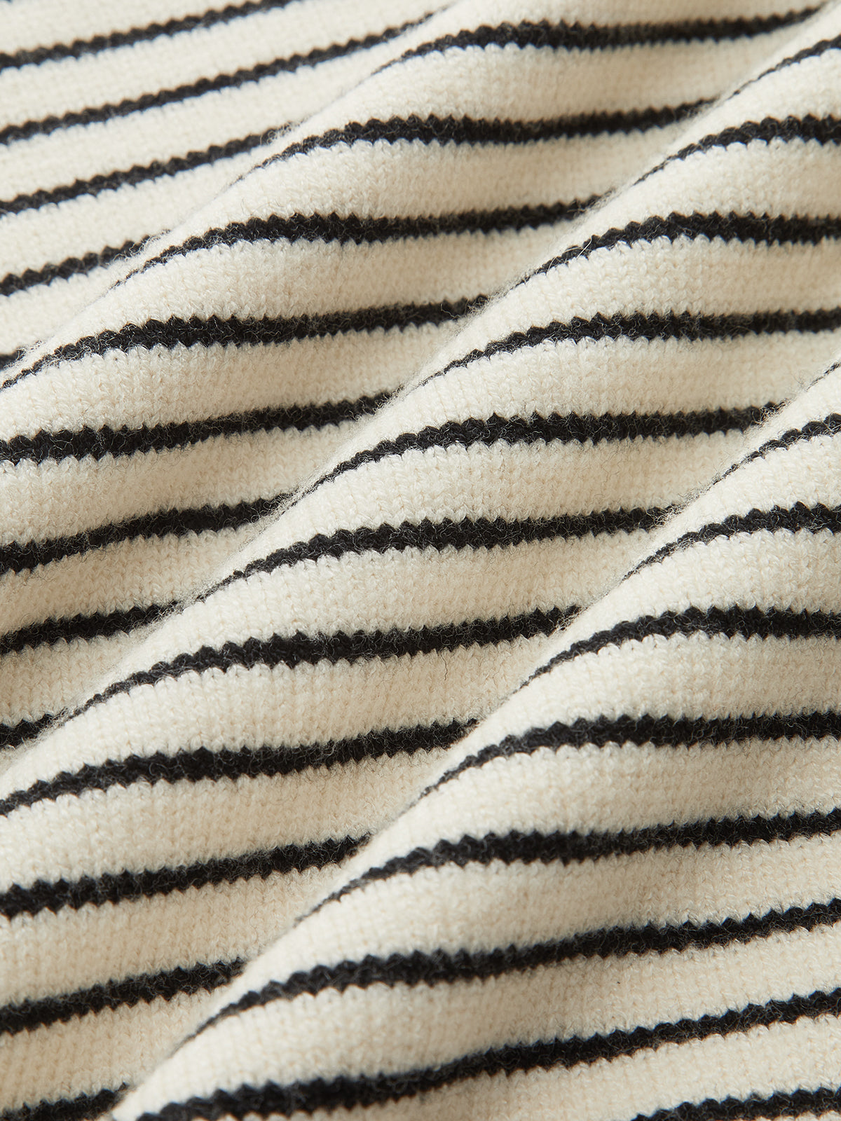 Yırtmaçlı Omuz Açık Çizgili Kazak