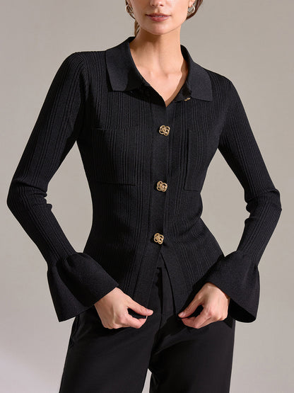 Çan Kollu Ribana Örgü Polo Üst