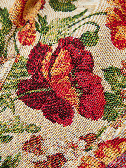 Çiçek İşlemeli Askılı Korse Üst