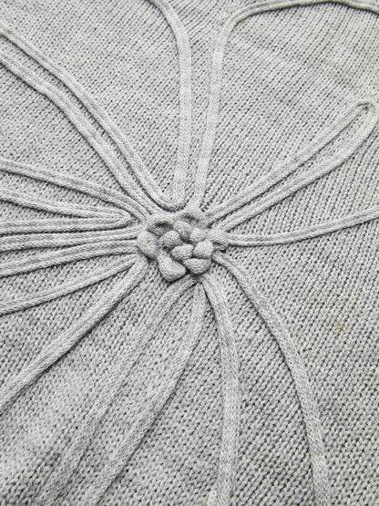 Çiçek Aplikeli Kazak