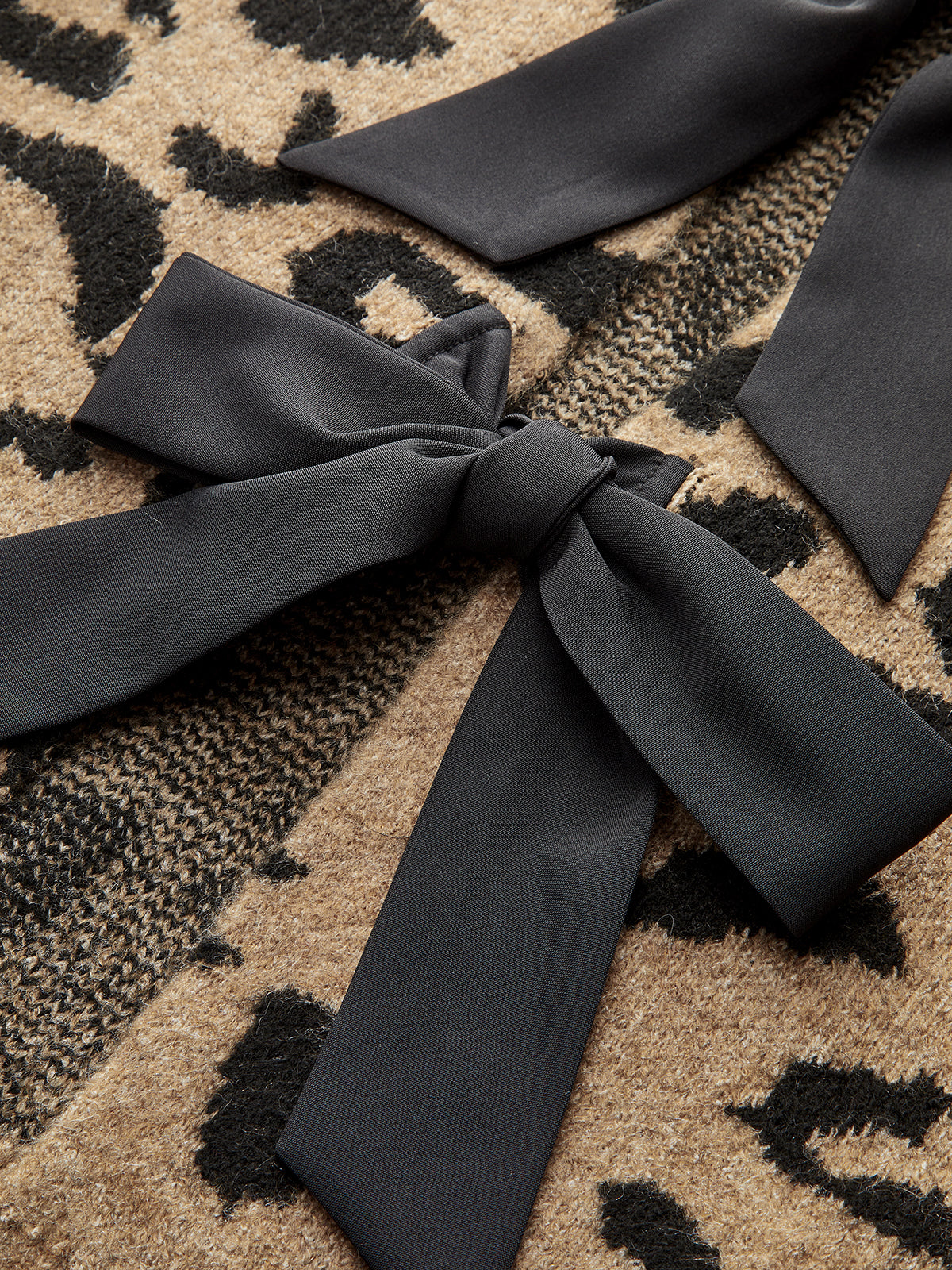 Leopar Papyon Örgü Üst