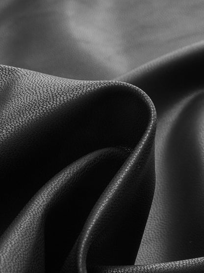 PU Deri Fiyonklu Sarma Etek