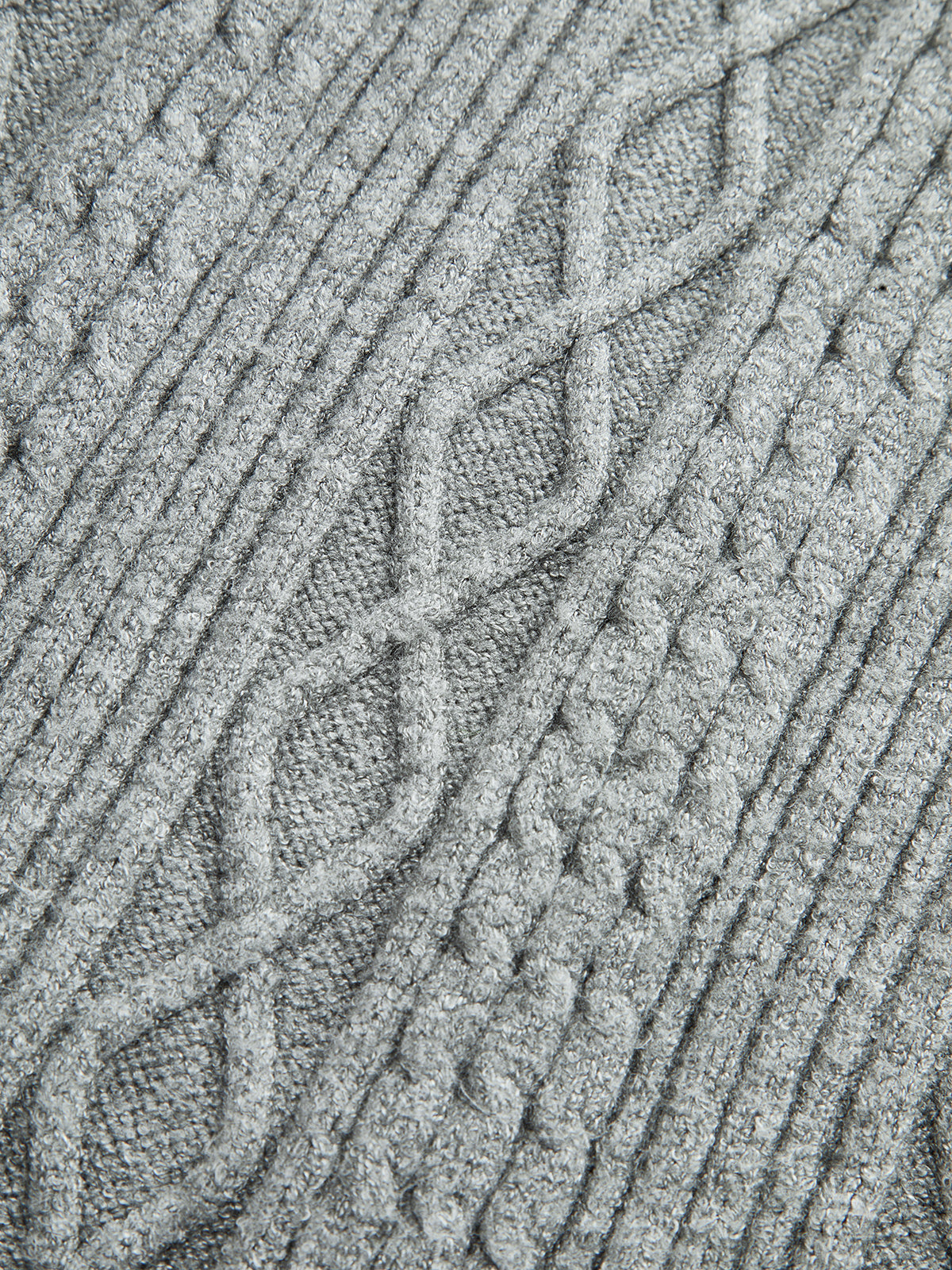 Kablo Örgü Orta Bel Bağcıklı Pantolon