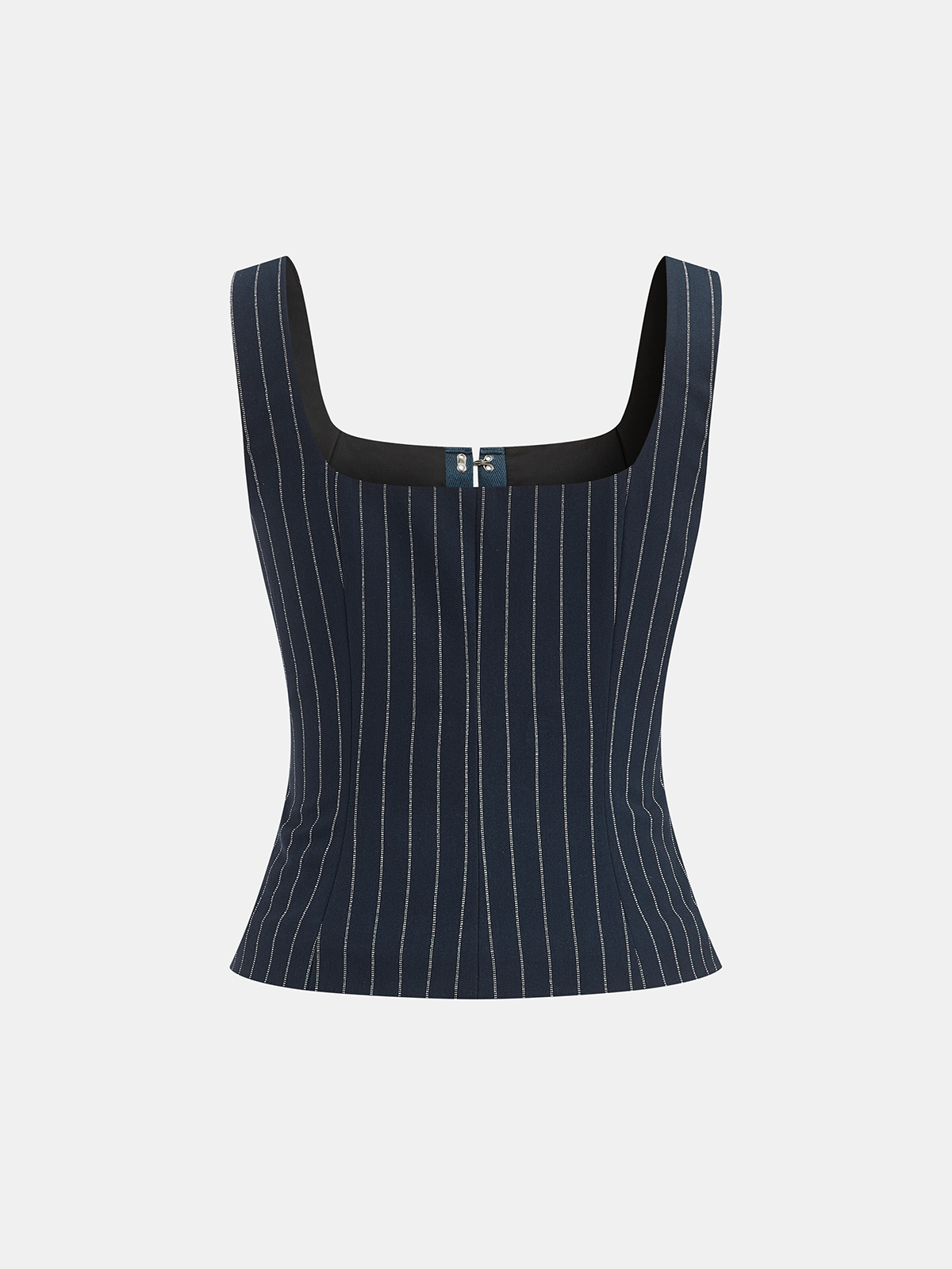 Kancalı Gözlü Çizgili Üst ve Etek Takımı