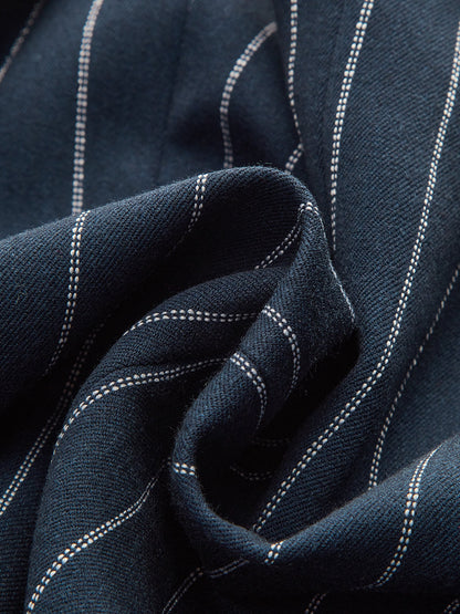 Kancalı Gözlü Çizgili Üst ve Etek Takımı