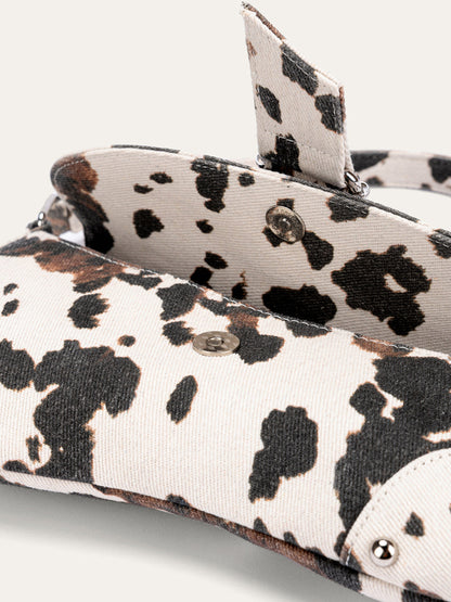 Hayvan Desenli Tokalı Omuz Çantası