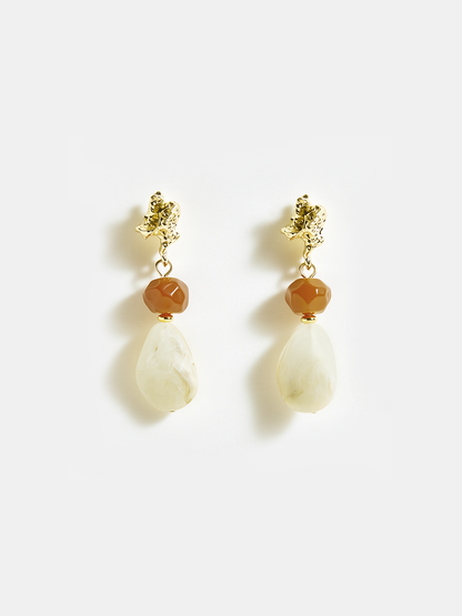 Akrilik Boncuklu Damla Küpeler