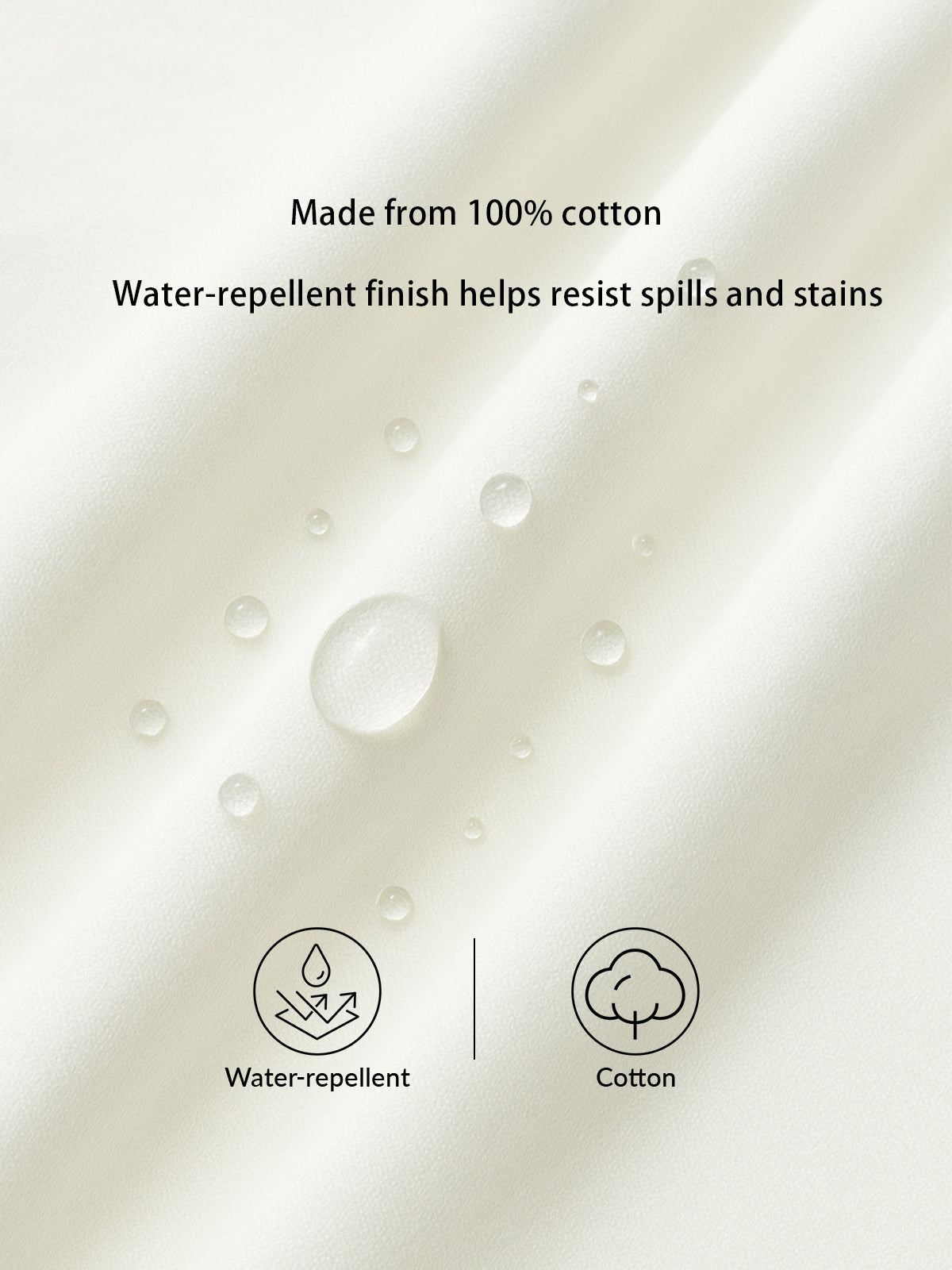 Su İtici Pamuklu Yuvarlak Yaka Tişört