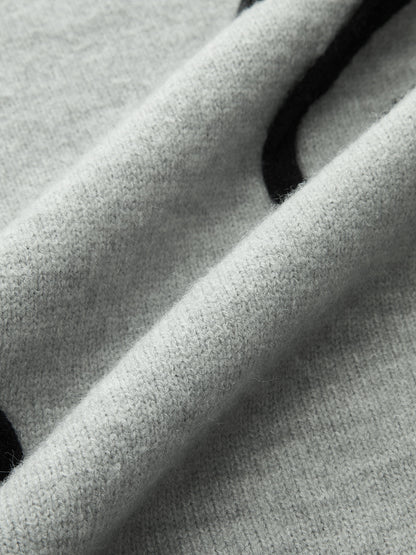 Çiçek Aplikeli Kısa Kollu Kazak Yelek