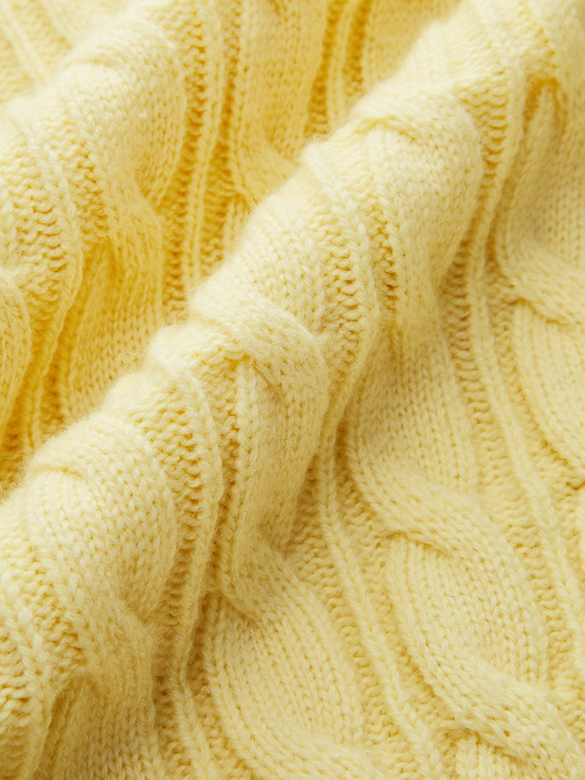 Kablo Örgü Kısa Kollu Kazak