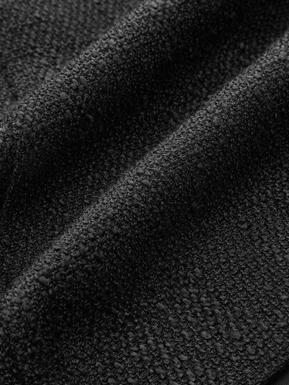 Tweed Kolsuz Düğmeli Mini Elbise