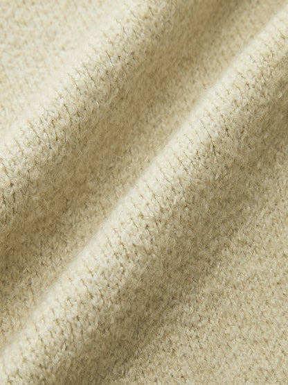 Kot Panel Fermuarlı Örgü Hırka