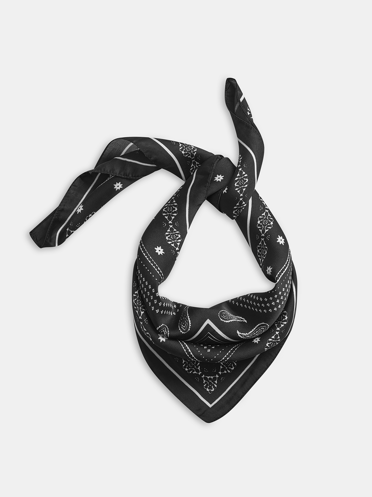 Paisley Desenli Kare Eşarp