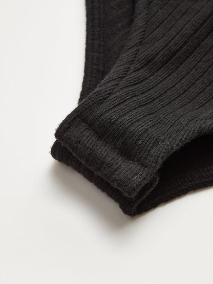 2'si 1 Arada Çizgili Gömlek Paneli Ribanalı Body