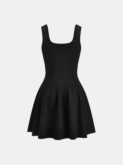 Taşlı İşlemeli Slim Fit Mini Elbise