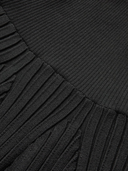 Taşlı İşlemeli Slim Fit Mini Elbise