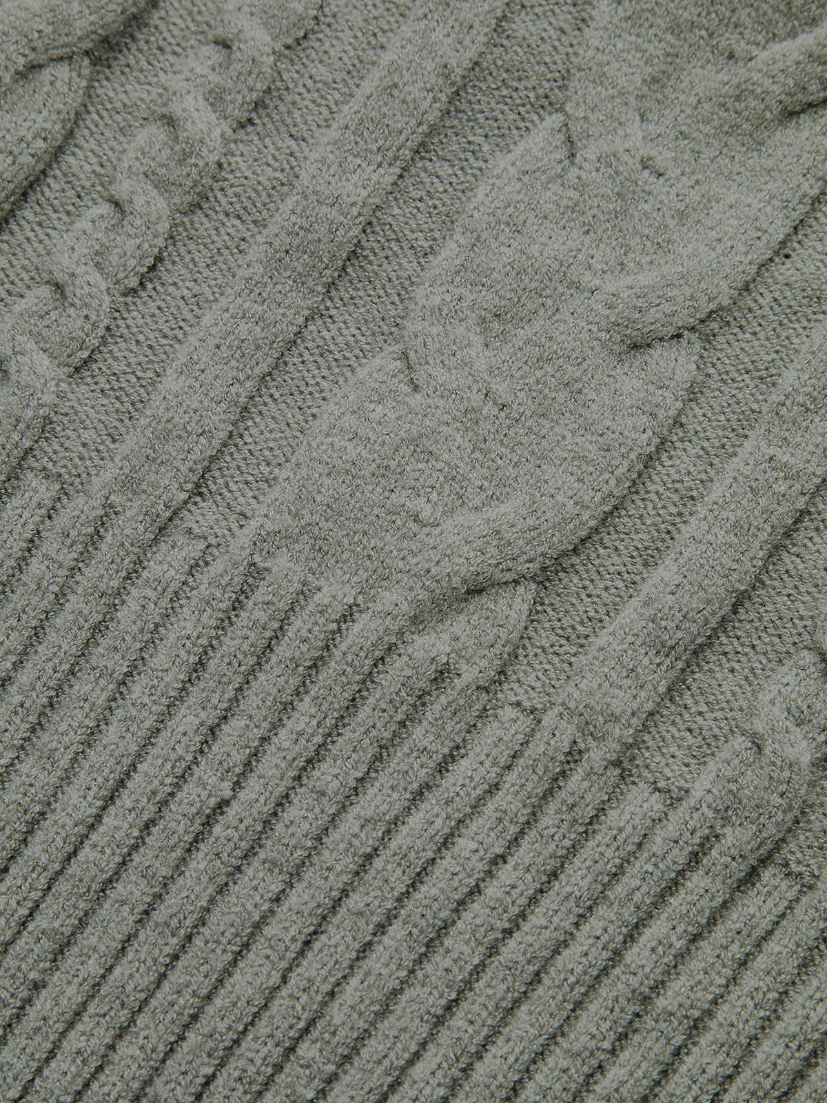 Büyük Yaka Örgü Kolsuz Kazak Yelek