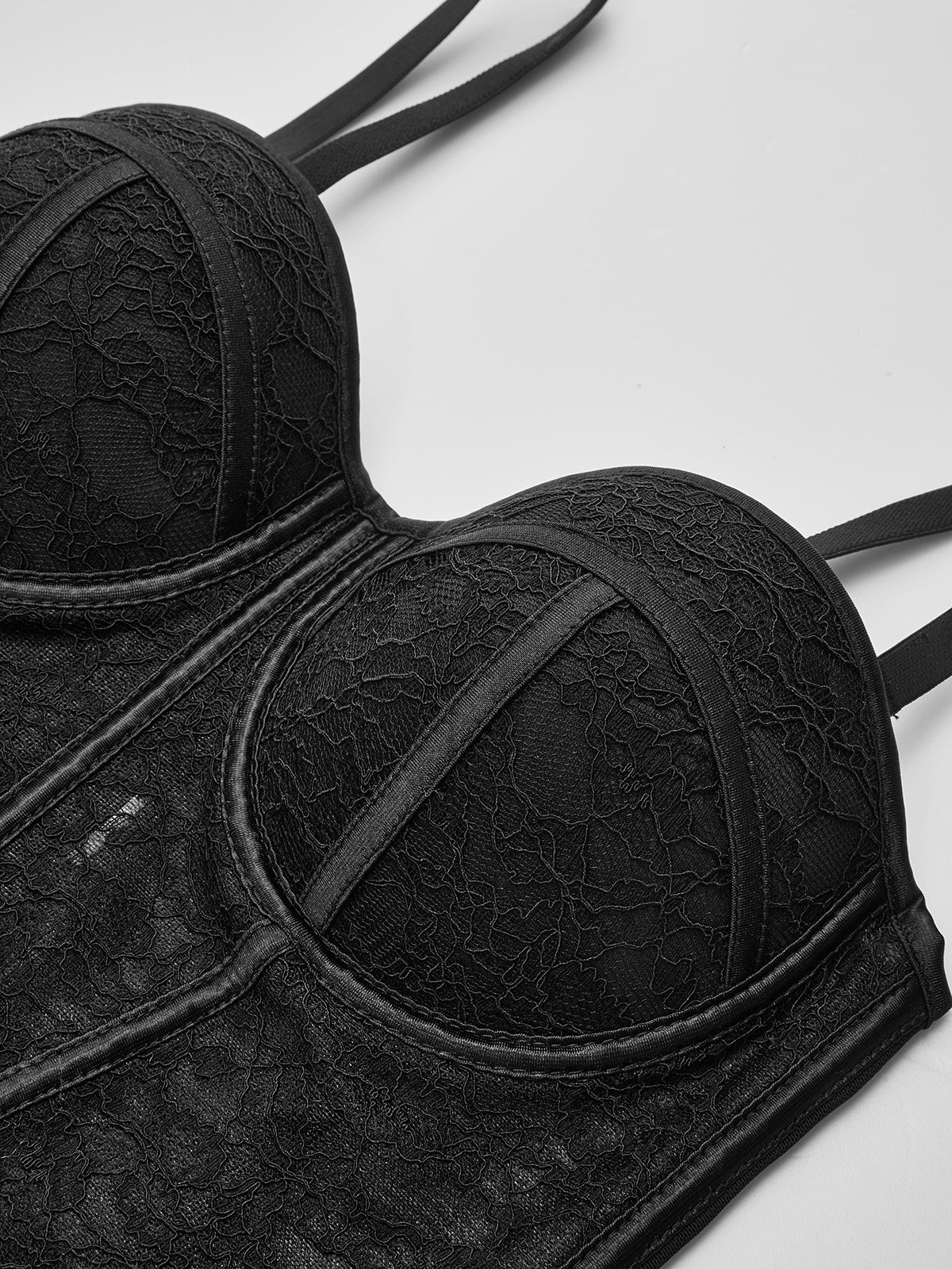 Dantel Şeffaf Korse Üst