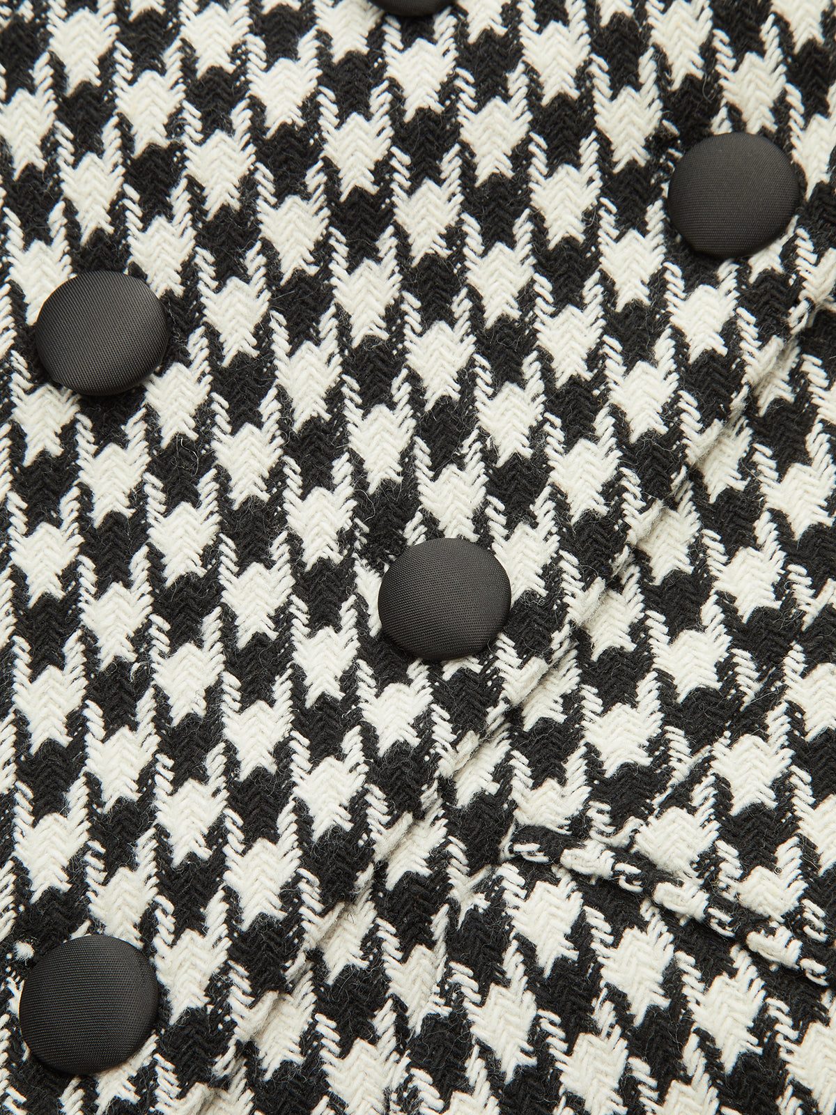 Houndstooth Tweed Kruvaze Blazer
