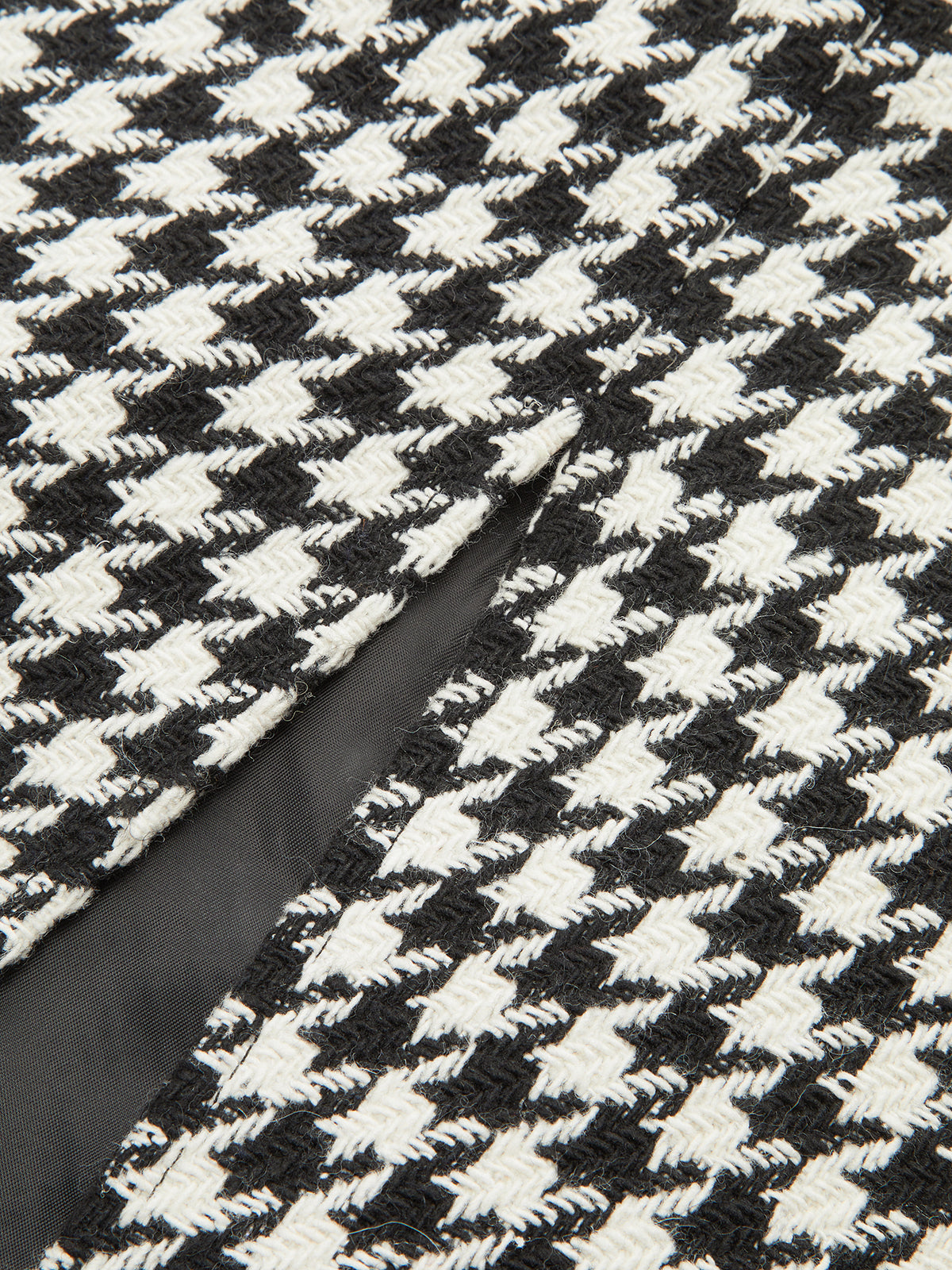 Balık Sırtı Tweed Ön Yırtmaçlı Uzun Etek