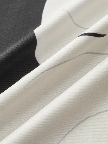 Çiçek Desenli Balıkçı Yaka Bluz