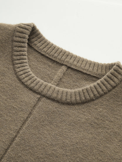 Yuvarlak Yaka Örgü Yelek