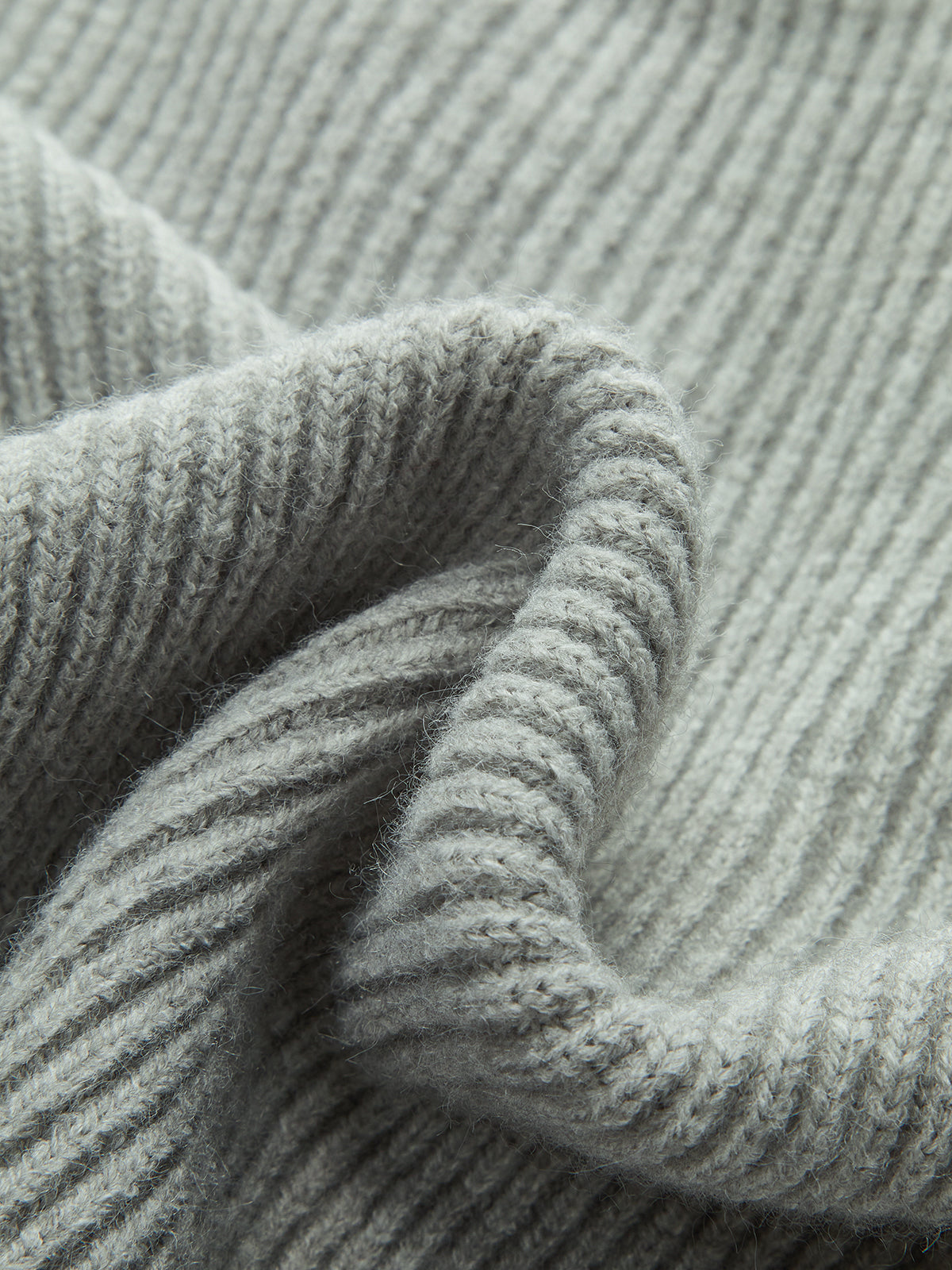 Yuvarlak Yaka Fermuarlı Örme Dış Giyim