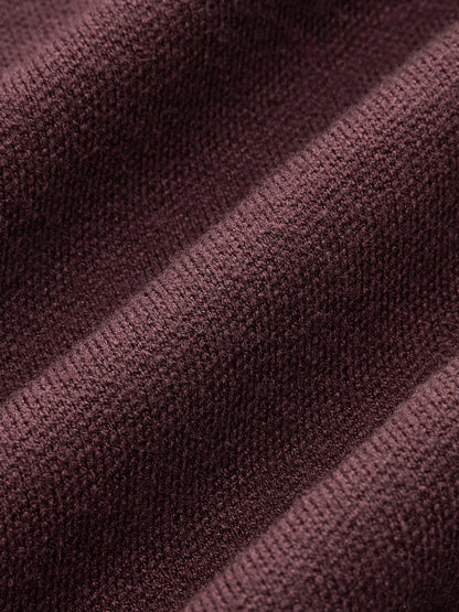 Köpek İşlemeli V Yaka Hırka