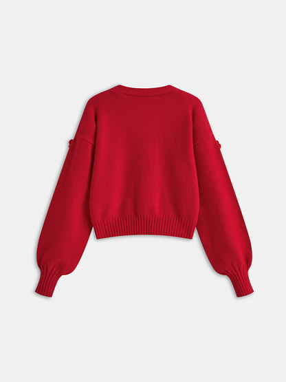 3D Çiçekli Büyük Boy Hırka