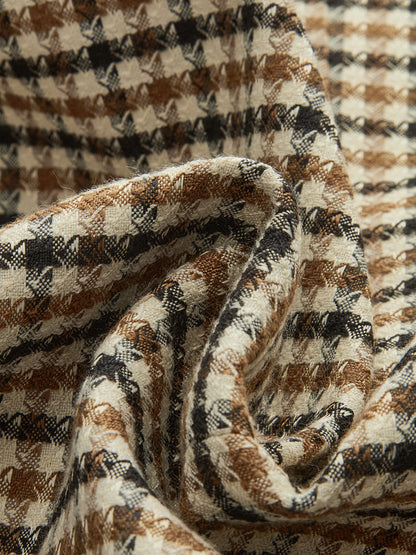 Metal Düğmeli Kareli Blazer