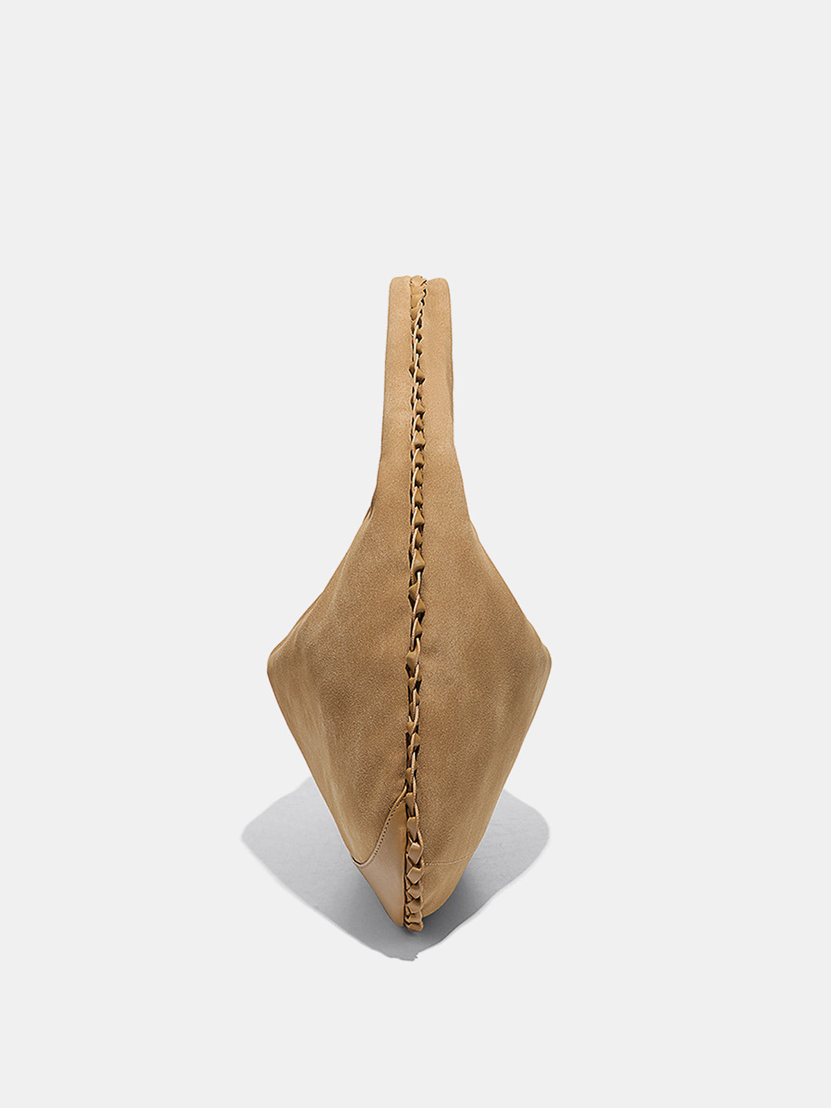 Örgülü Süet Hobo Çanta