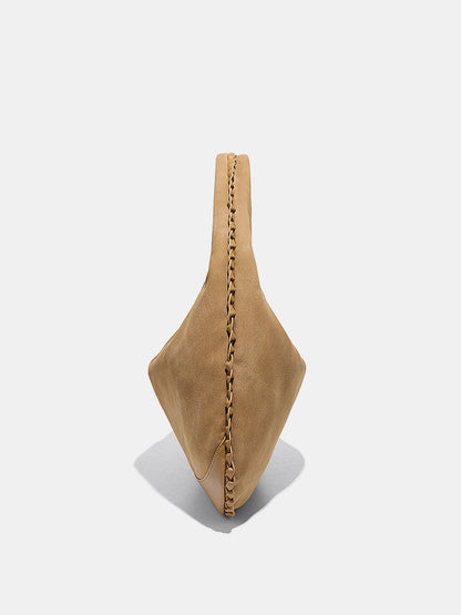 Örgülü Süet Hobo Çanta