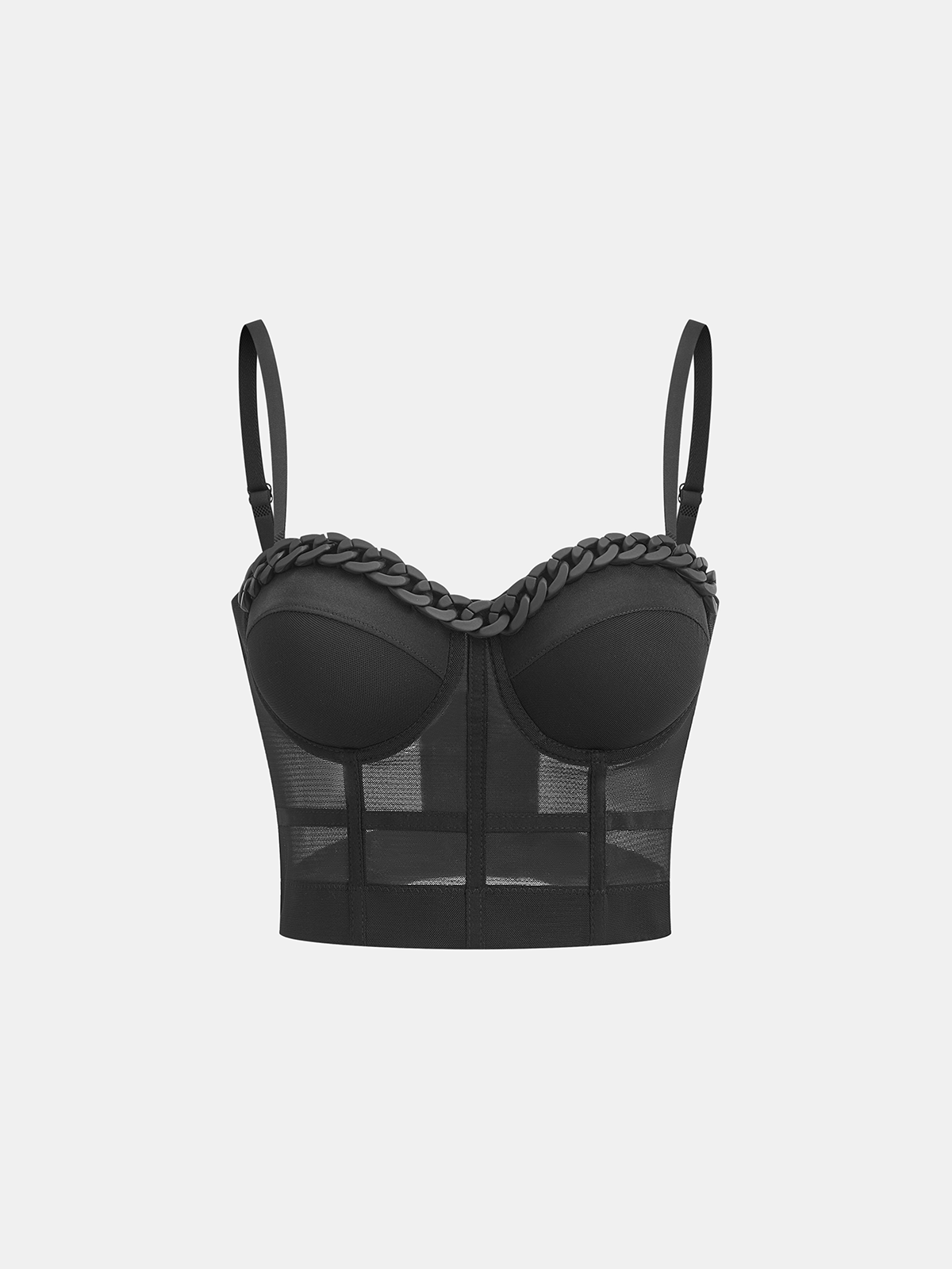 Zincir Askılı Balenli Korse Üst