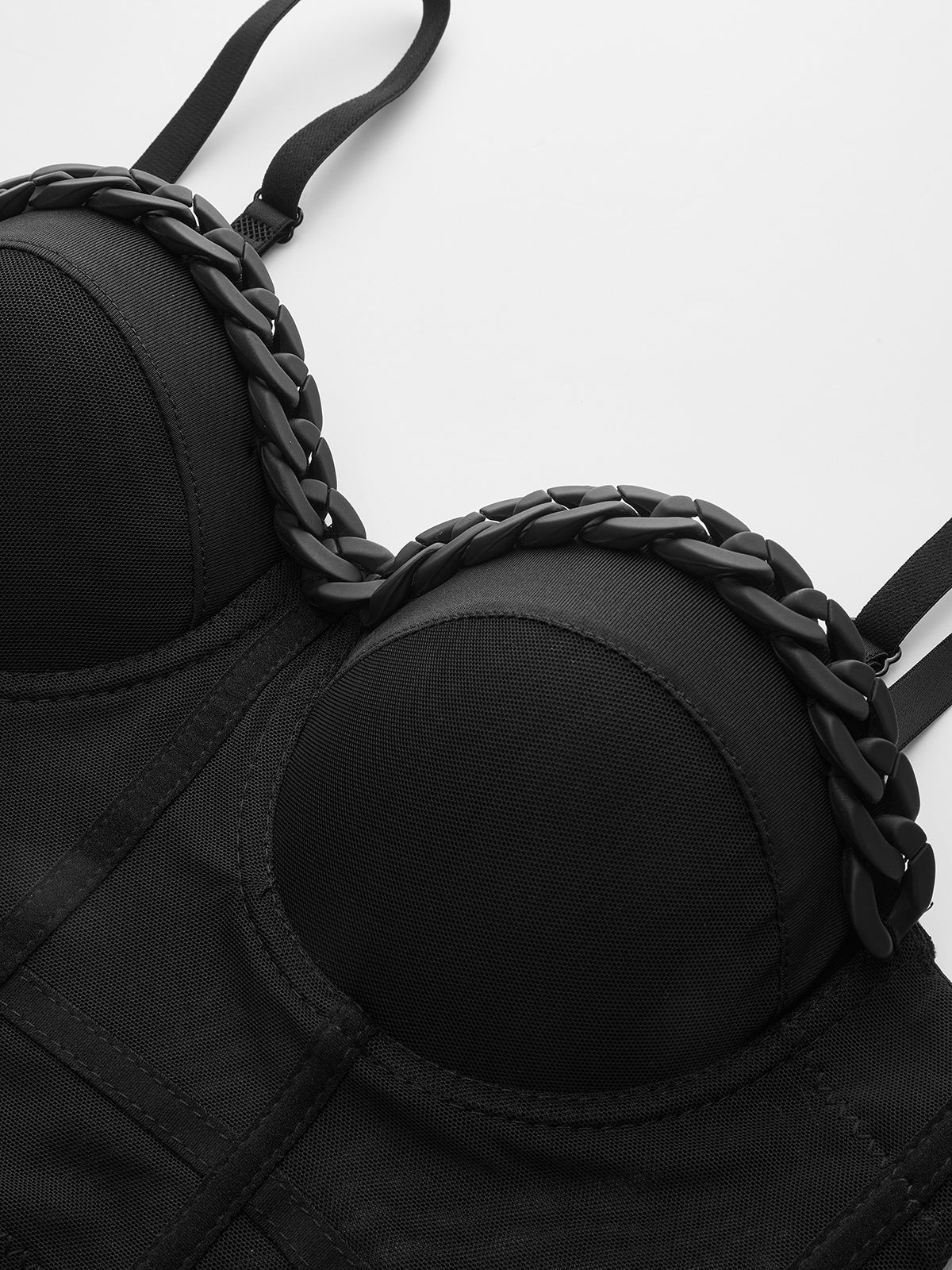 Zincir Askılı Balenli Korse Üst