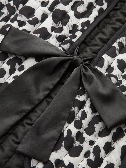 Papyon Leopar Desenli Kapitone Yelek