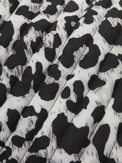 Papyon Leopar Desenli Kapitone Yelek