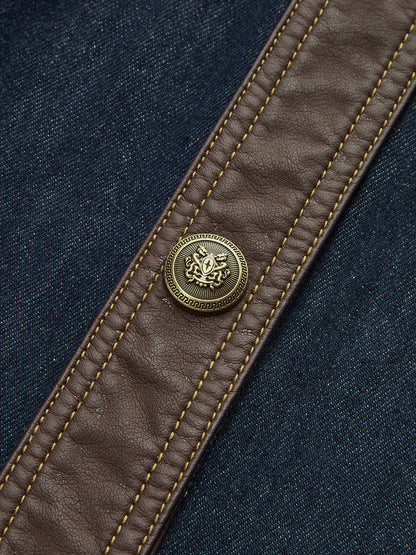 Kontrast Kesim Kot Kolsuz Mini Elbise