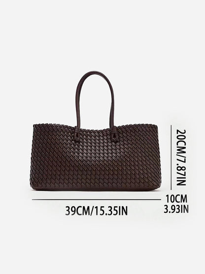 Dokuma PU Tote Çanta