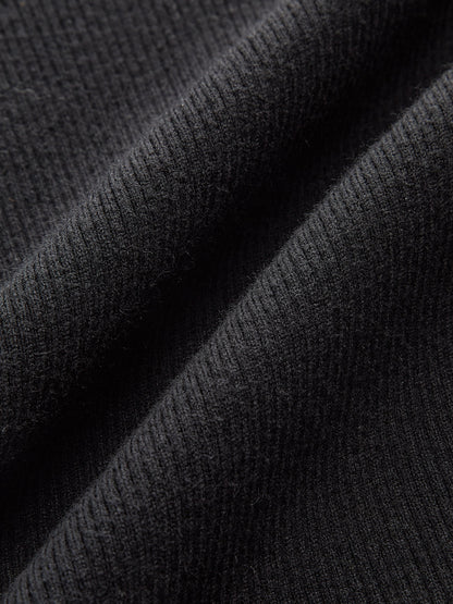 Fırfırlı Manşetli Renk Bloklu Yaka Örgü Üst