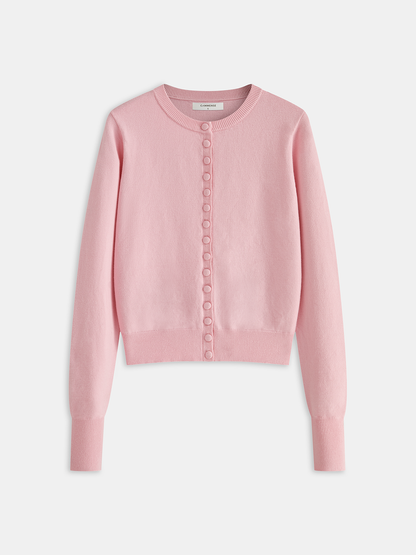 Düğmeli Ön Örgü Hırka