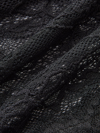 Dantel Askılı Yaka Üst