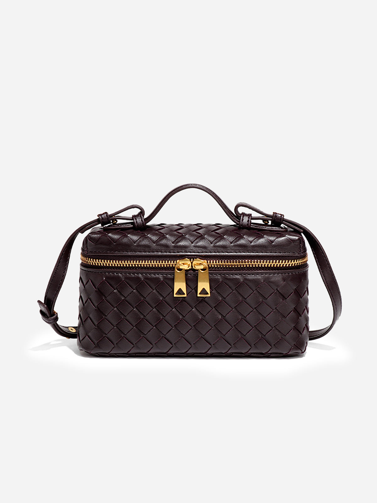 Dokuma PU Deri Kutu Çanta