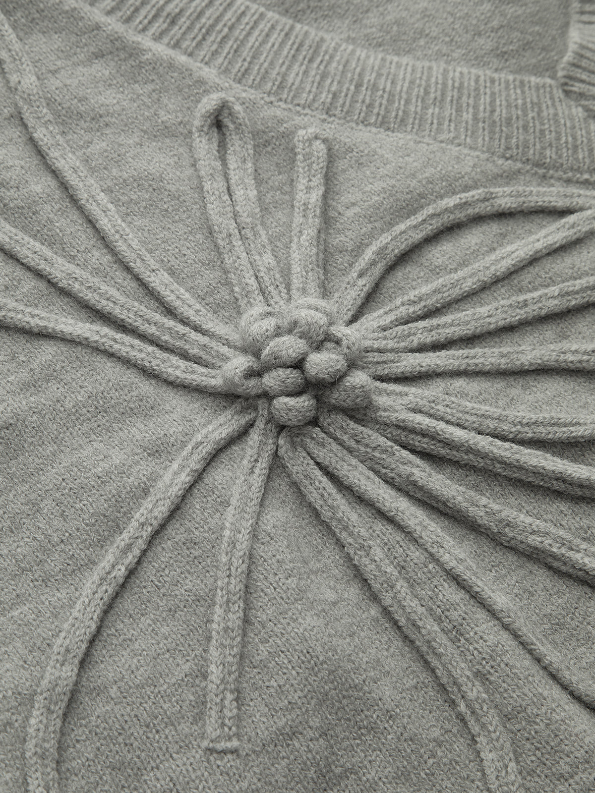 Çiçek Aplikeli Kısa Kollu Örgü Yelek